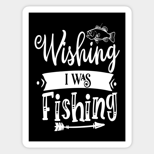 wishing fishing Magnet by Mced